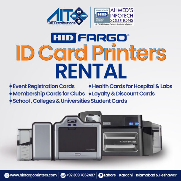 A set of printers for id card printers services.