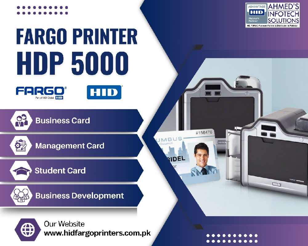 A FARGO printer HDP5000