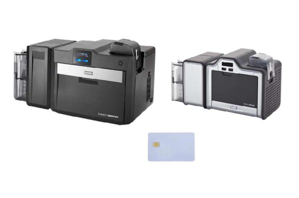 An image of FARGO printer hdp500, hdp6600 with credit card