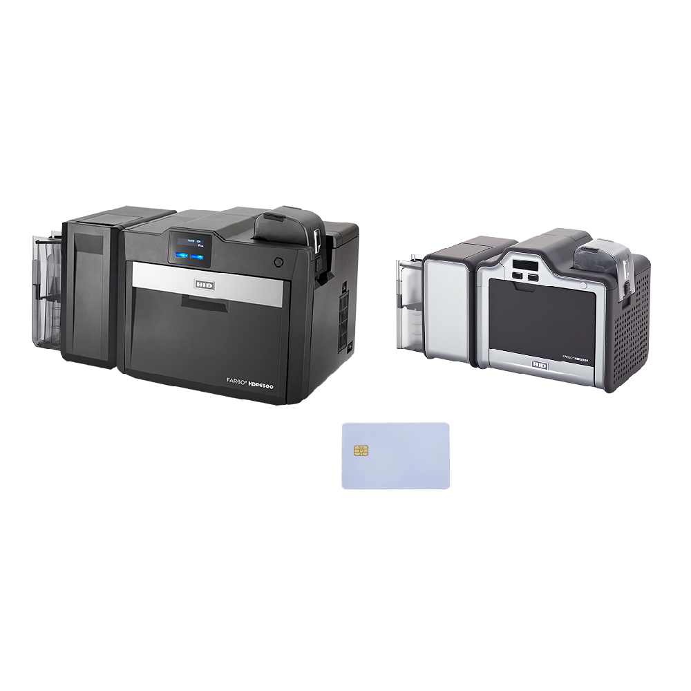 An image of FARGO printer hdp500, hdp6600 with credit card