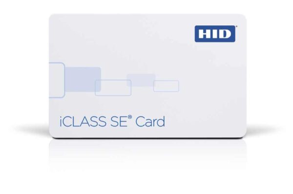 An iCLASS SE card image of HID card