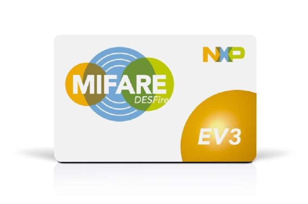 An image of Mifare DESFire EV3 card.