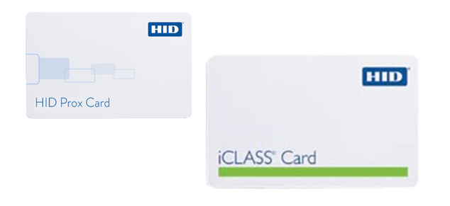 An image of proximity card and iCLASS card