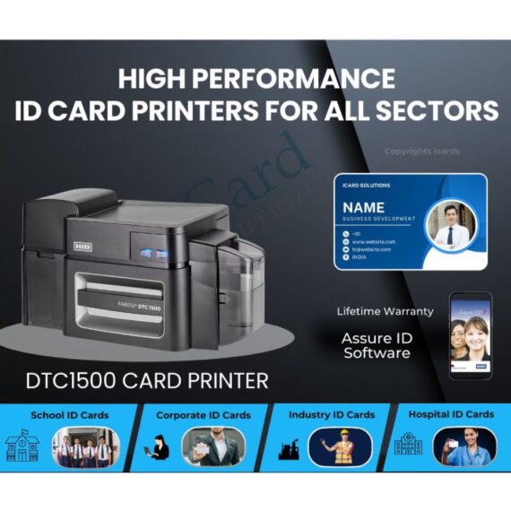 An image of HID FARGO DTC1500 ID Card Printer