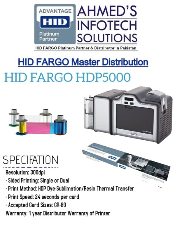 An image of FARGO HDP5000 card printer